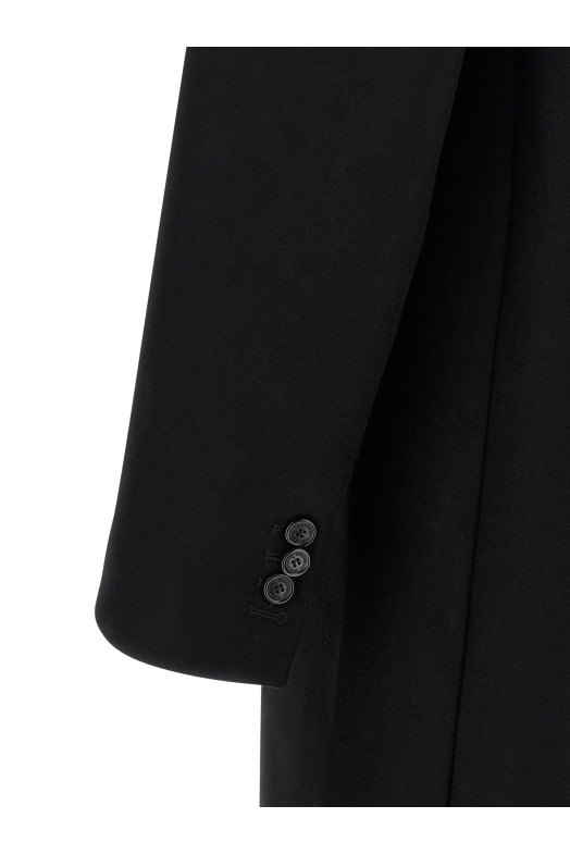 Шерстяне пальто Чорне DSQUARED2 S74AA0316S53003900 Шерстяне пальто Чорне DSQUARED2 S74AA0316S53003900