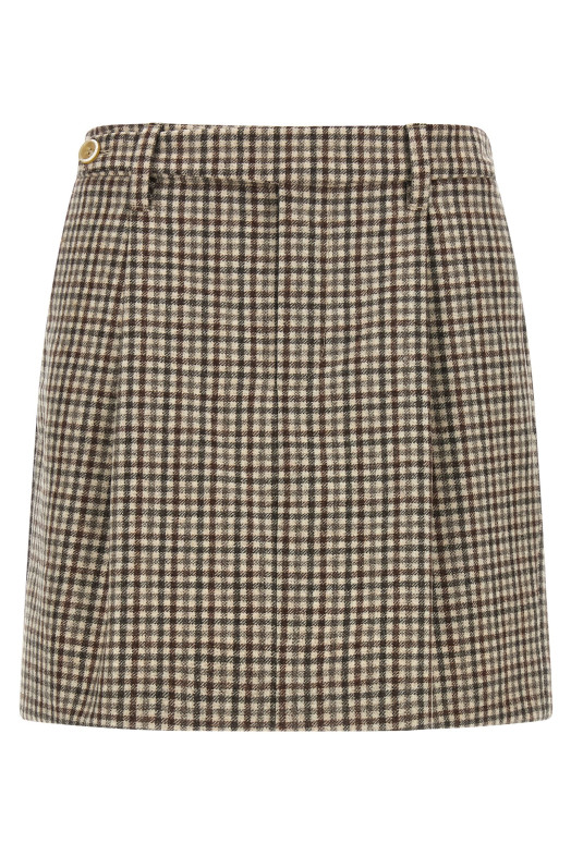 BRUNELLO CUCINELLI 'Міні' спідниця Бежева MP523G3896C001 BRUNELLO CUCINELLI 'Міні' спідниця Бежева MP523G3896C001