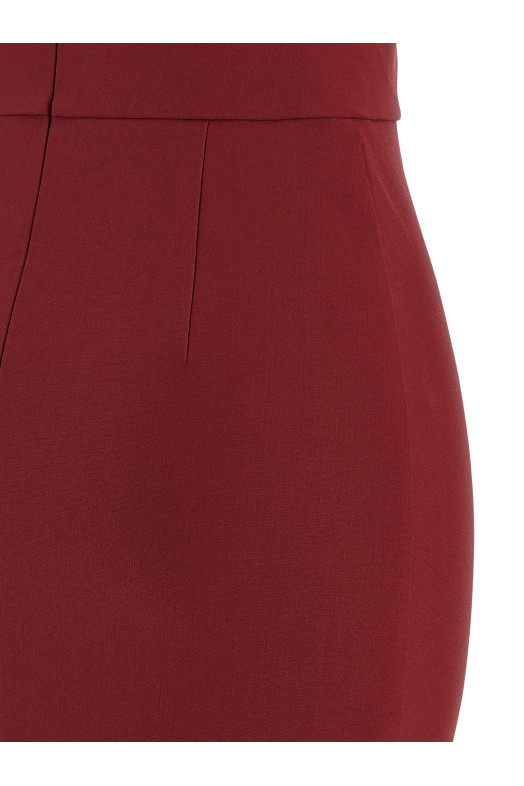'V-Wire Bra Maxi' dress Bordeaux 'V-Wire Bra Maxi' dress Bordeaux