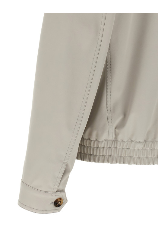 Нейлонова куртка-бомбер Сіра BRUNELLO CUCINELLI MV4066205CII64