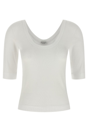 Футболка Monile White BRUNELLO CUCINELLI MPTC8FX220C159 Футболка Monile White BRUNELLO CUCINELLI MPTC8FX220C159