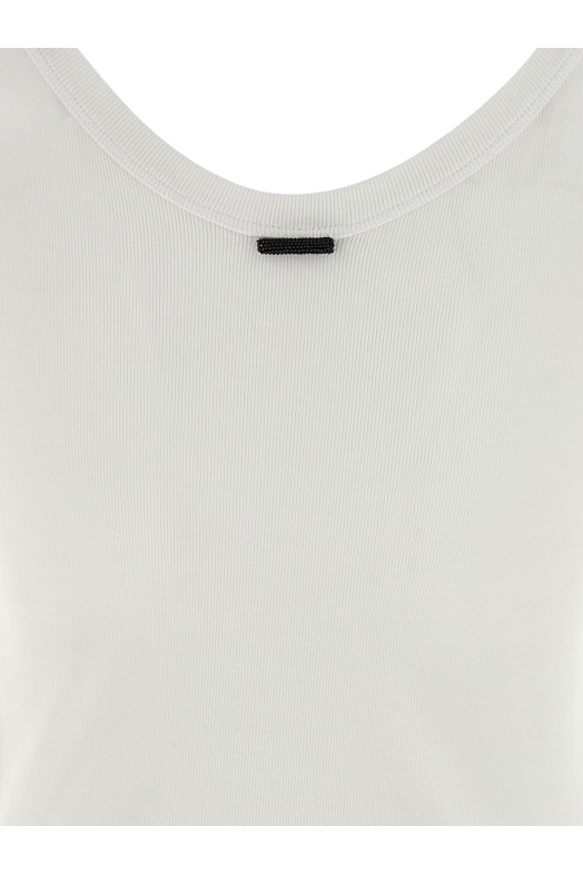 Футболка Monile White BRUNELLO CUCINELLI MPTC8FX220C159