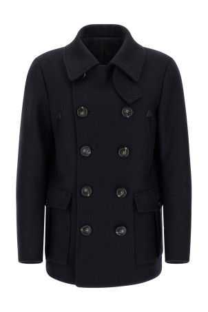 Шерстяное пальто Синее DSQUARED2 S74AA0323S53003524 Шерстяное пальто Синее DSQUARED2 S74AA0323S53003524