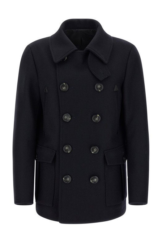 Шерстяне пальто Синє DSQUARED2 S74AA0323S53003524 Шерстяне пальто Синє DSQUARED2 S74AA0323S53003524