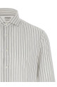Striped canvas shirt White