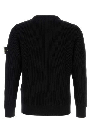Black wool sweater Black STONE ISLAND (5100053C2) Black wool sweater Black STONE ISLAND (5100053C2)