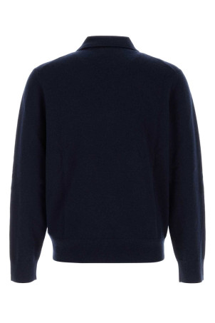 Темно-синяя рубашка-поло из кашемировой смеси BURBERRY (8113268) Темно-синяя рубашка-поло из кашемировой смеси BURBERRY (8113268)