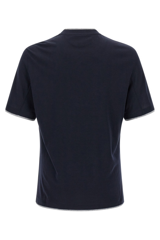 Double layer t-shirt Blue