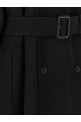 Double-breasted coat Black