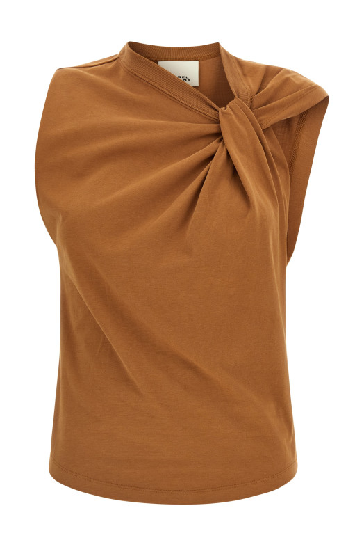 ISABEL MARANT 'Nayda' топ коричневий TS0175FAA1N41I50CA ISABEL MARANT 'Nayda' топ коричневий TS0175FAA1N41I50CA