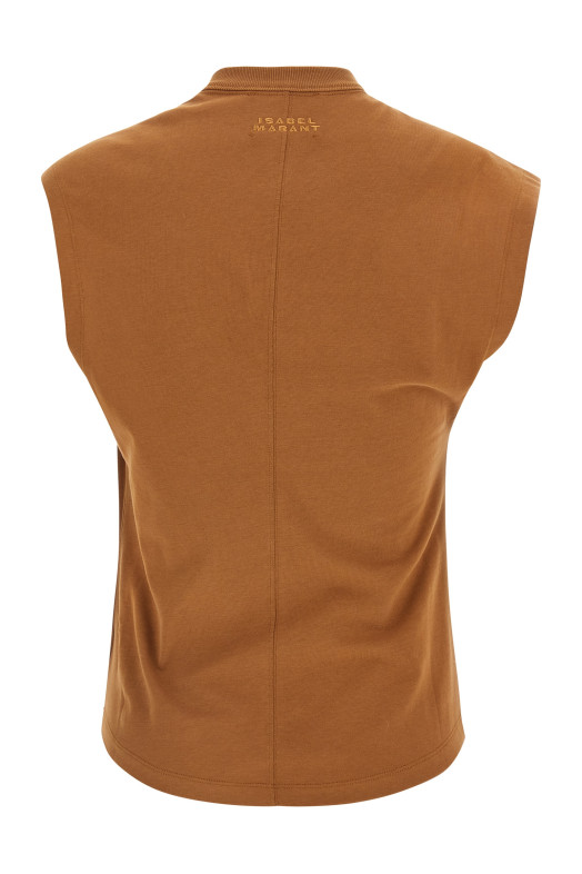 ISABEL MARANT 'Nayda' топ коричневий TS0175FAA1N41I50CA ISABEL MARANT 'Nayda' топ коричневий TS0175FAA1N41I50CA