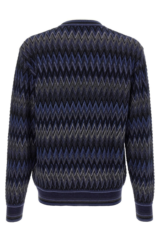 Zigzag pattern sweater Blue Zigzag pattern sweater Blue