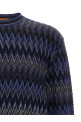 Zigzag pattern sweater Blue Zigzag pattern sweater Blue