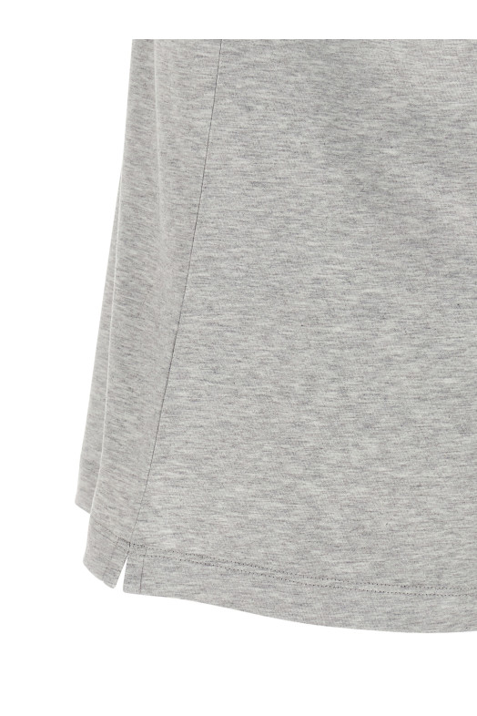 Футболка с логотипом Серый BRUNELLO CUCINELLI M0B138440CGM11 Футболка с логотипом Серый BRUNELLO CUCINELLI M0B138440CGM11