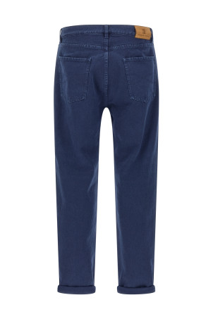 Garment-dyed denim jeans Blue