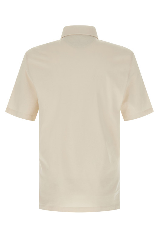 Cotton polo shirt Beige Cotton polo shirt Beige
