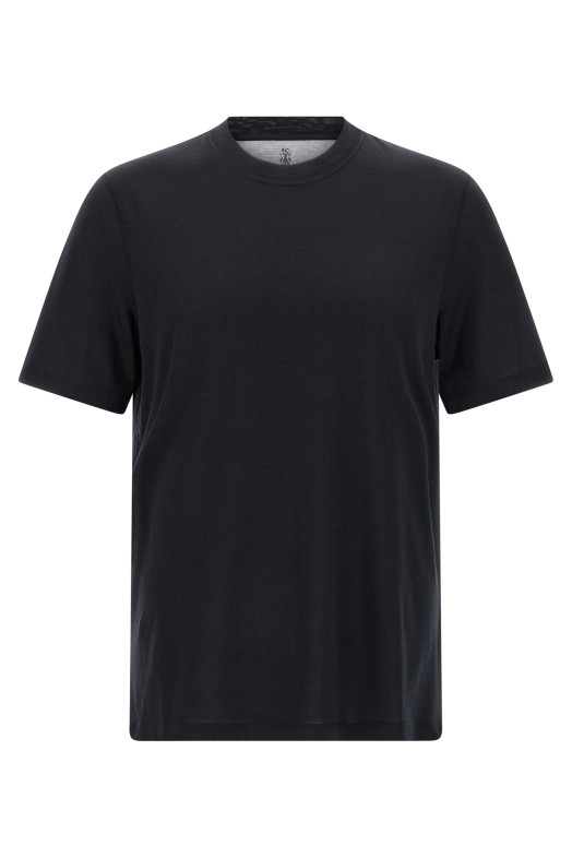Silk t-shirt Black