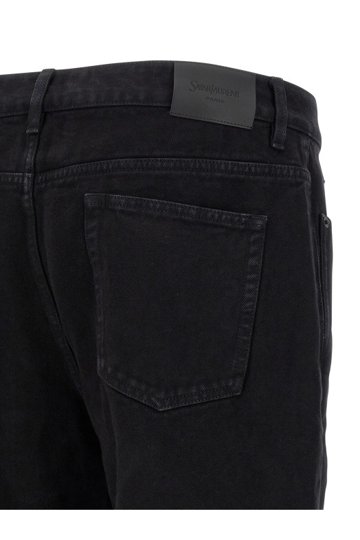 Джинсы из денима черные SAINT LAURENT 837398Y29WA1294 Джинсы из денима черные SAINT LAURENT 837398Y29WA1294