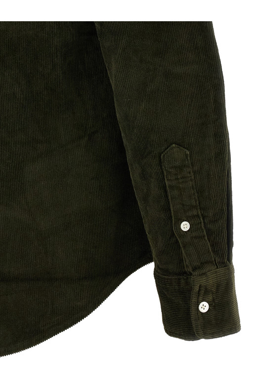 Бархатная рубашка Зеленая POLO RALPH LAUREN 211971526001