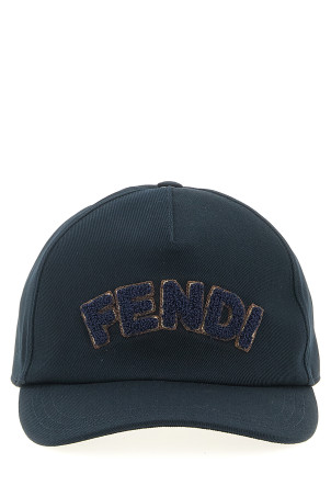 Кепка Fendi з нашивкою, синя FXQ768AVG3F0QG3 Кепка Fendi з нашивкою, синя FXQ768AVG3F0QG3
