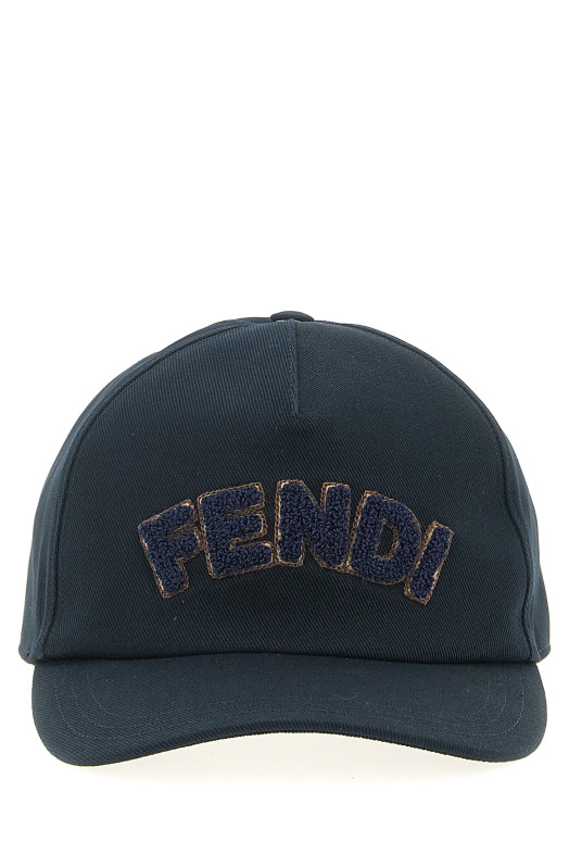 Кепка Fendi з нашивкою, синя FXQ768AVG3F0QG3 Кепка Fendi з нашивкою, синя FXQ768AVG3F0QG3