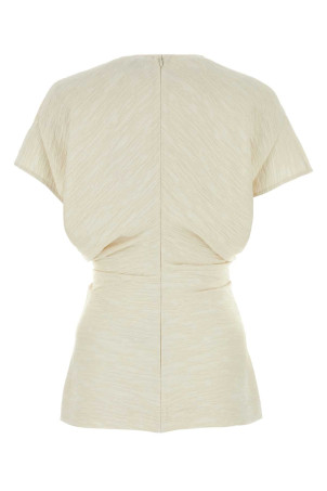 Ivory viscose blend top Gray TOTEME (243WRT0331FB0199)