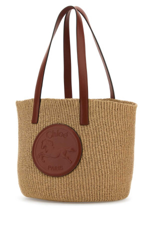 Raffia large Horse Medal bucket bag CHLOE (C25SS591O82) Raffia large Horse Medal bucket bag CHLOE (C25SS591O82)