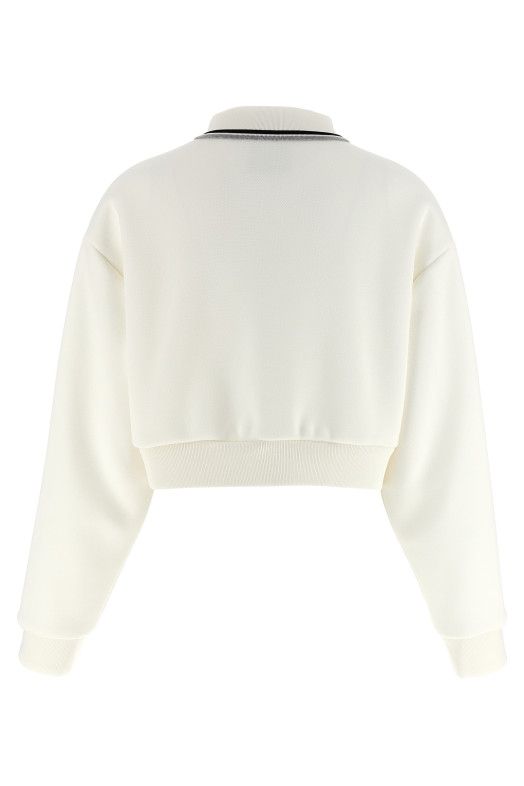 Коротка куртка-бомбер Piquet Біла MIU MIU ML1270SOOO17LNF0009 Коротка куртка-бомбер Piquet Біла MIU MIU ML1270SOOO17LNF0009