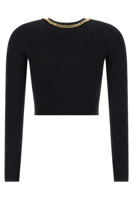 Jewel zip puller cardigan Black Jewel zip puller cardigan Black