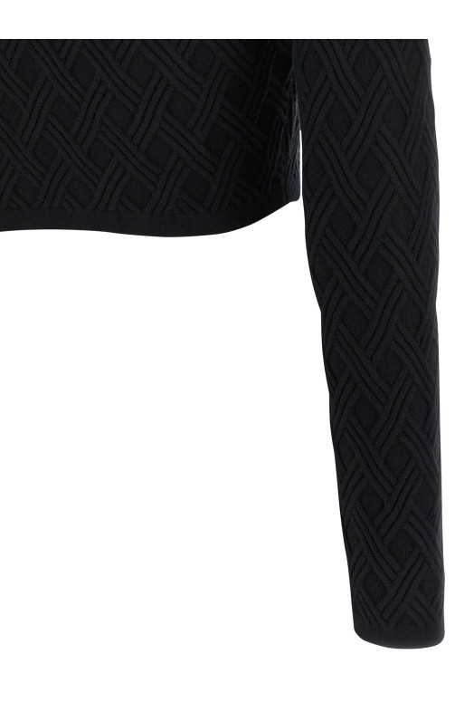 Jewel zip puller cardigan Black Jewel zip puller cardigan Black