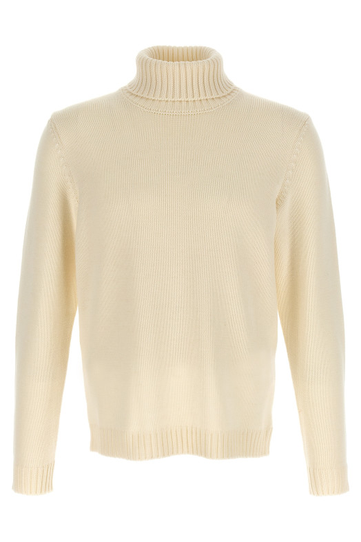 Turtle-Neck Sweater White Turtle-Neck Sweater White