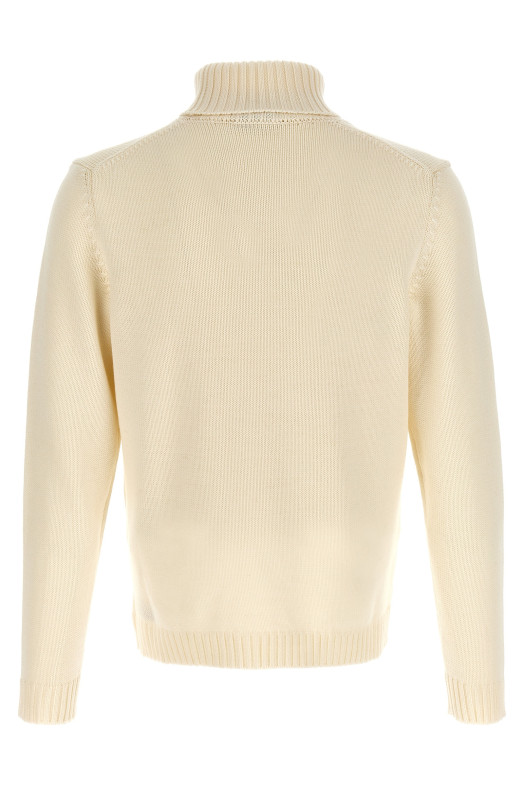 Turtle-Neck Sweater White Turtle-Neck Sweater White