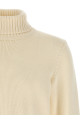 Turtle-Neck Sweater White Turtle-Neck Sweater White
