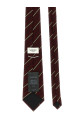 Галстук в полоску бордо SAINT LAURENT 8241003YR966488