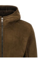 Shearling hooded jacket  Green Shearling hooded jacket  Green