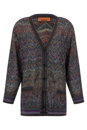 Zigzag pattern cardigan Multicolor Zigzag pattern cardigan Multicolor