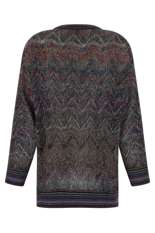 Кардиган з зигзагоподібним візерунком, різнокольоровий MISSONI DS25WM0TBC005GS91P6