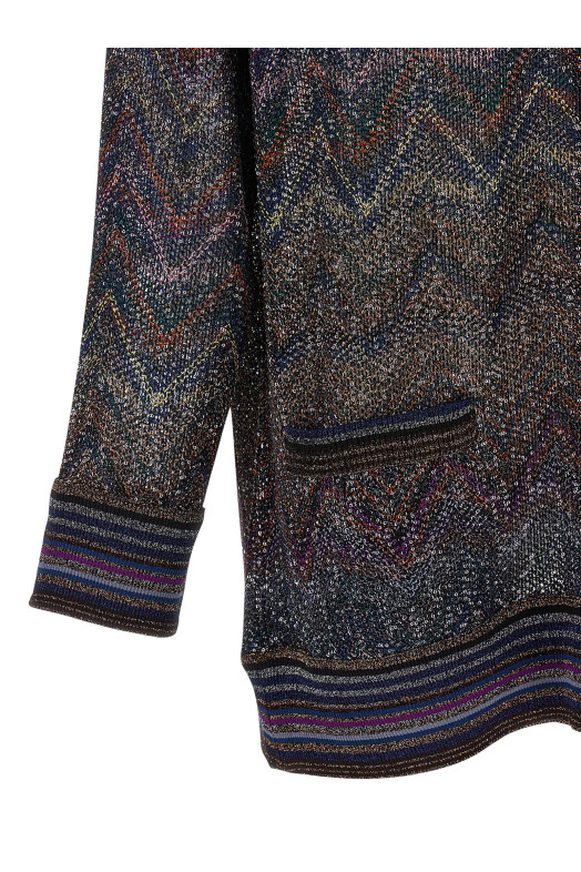 Кардиган з зигзагоподібним візерунком, різнокольоровий MISSONI DS25WM0TBC005GS91P6