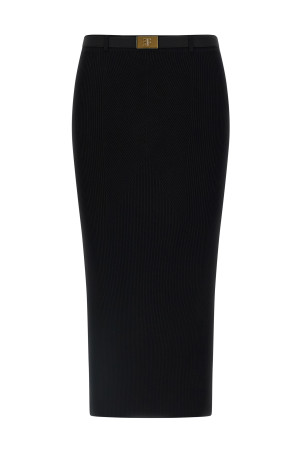 Спідниця з ребристою в'язкою Чорна ELISABETTA FRANCHI GK17B56E2110 Спідниця з ребристою в'язкою Чорна ELISABETTA FRANCHI GK17B56E2110