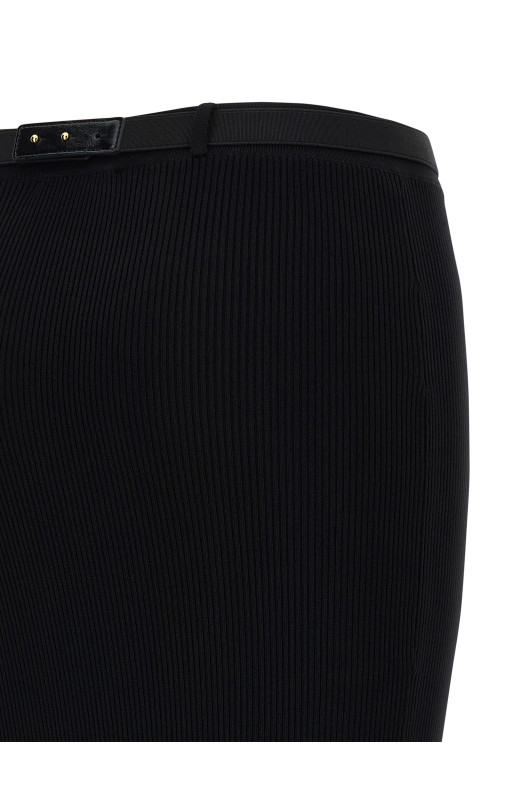 Спідниця з ребристою в'язкою Чорна ELISABETTA FRANCHI GK17B56E2110 Спідниця з ребристою в'язкою Чорна ELISABETTA FRANCHI GK17B56E2110
