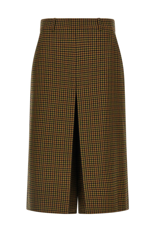 Юбка-брюки в клетку Multicolor SAINT LAURENT 831073Y1M752232 Юбка-брюки в клетку Multicolor SAINT LAURENT 831073Y1M752232