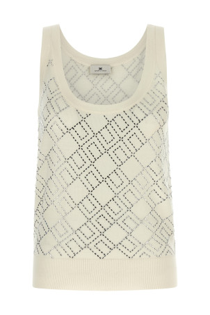 Кристаллическая верхняя часть Белый ELISABETTA FRANCHI TK59B56E2EH9 Кристаллическая верхняя часть Белый ELISABETTA FRANCHI TK59B56E2EH9