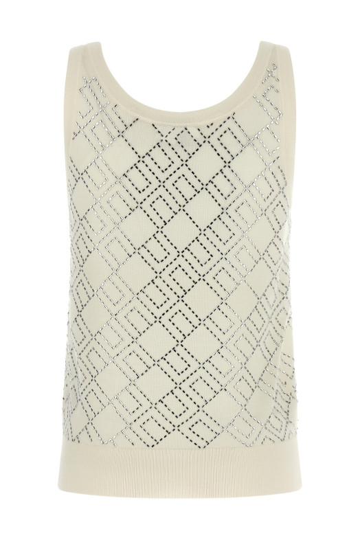 Кристаллическая верхняя часть Белый ELISABETTA FRANCHI TK59B56E2EH9