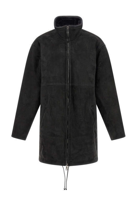 Long sheepskin Black