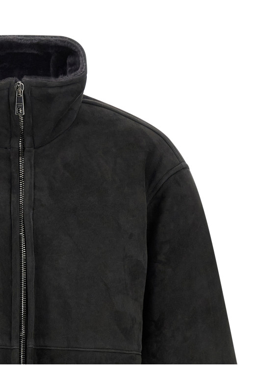 Long sheepskin Black