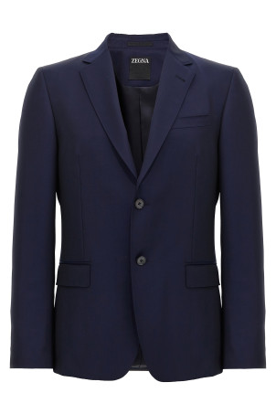 Однобортний блейзер Синій ZEGNA 917700A9281CGA8RG
