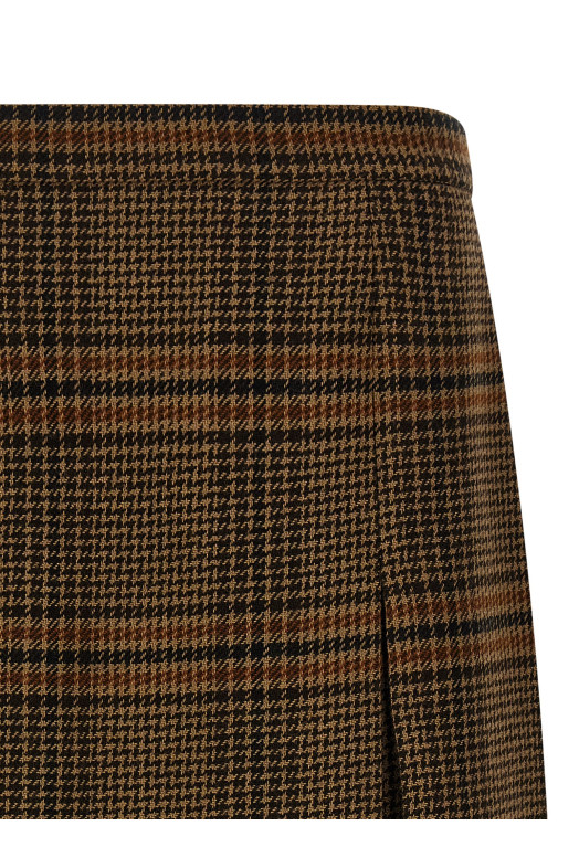Prince of Wales skirt Brown