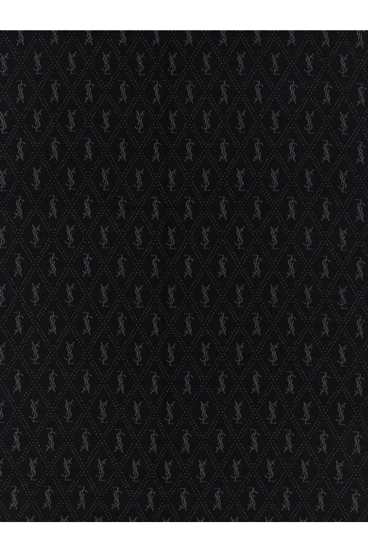 Шарф с монограммой YSL Черный SAINT LAURENT 6891473YI741061