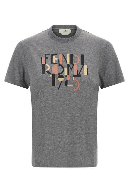 'Fendi Roma 1925' T-shirt Gray 'Fendi Roma 1925' T-shirt Gray