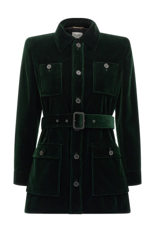 Куртка Saharan зеленая SAINT LAURENT 835170Y580T3181 Куртка Saharan зеленая SAINT LAURENT 835170Y580T3181